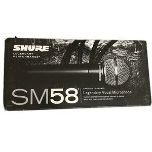 Shure SM58 Cardioid Dynamic Legendary Vocal Microphone w/Bag & Clip (Brand New)